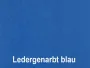 Ledergenarbt: blau